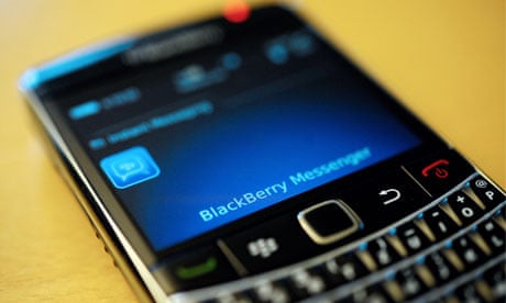 A BlackBerry smartphone