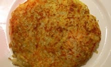 Rosti cooked from raw
