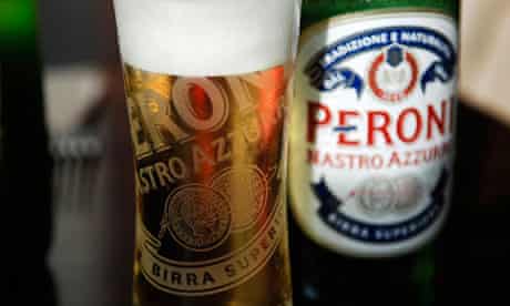 Peroni Italian beer