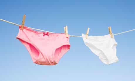 Underwear on clothesline