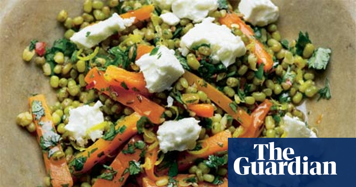 Carrot and mung bean salad