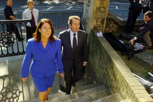 Liam Fox: 8 September 2005: Shadow foreign secretary Liam Fox with Jesme Baird
