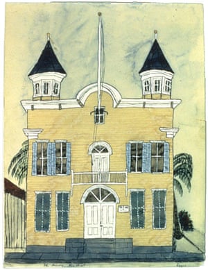 Exchanging Hats book: The Armory, Key West, a painting by Elizabeth Bishop