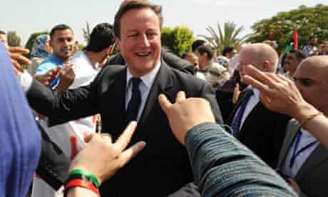 David Cameron in Tripoli