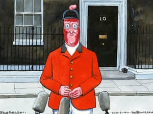 Steve Bell on Cameron and death of Gaddafi