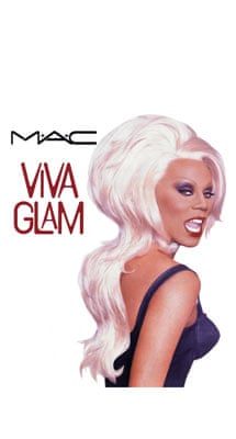 Viva Glam poster featuring RuPaul