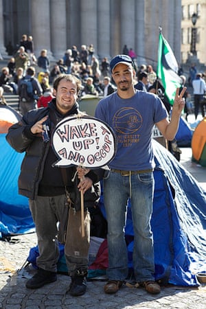 Occupy protests: Mattia Leone and David Harris 36, London