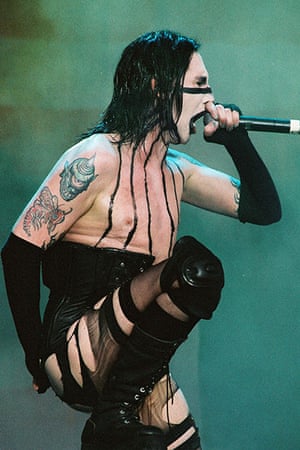 Goths: Marilyn Manson performs at Gig on the Green 2003