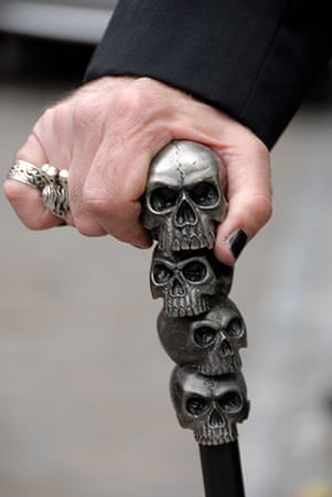 Goths: skulls on a walking stick