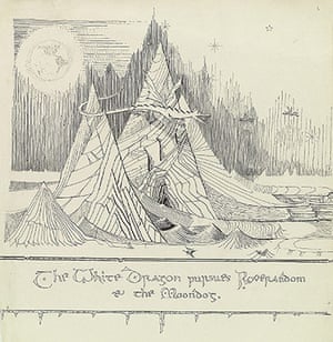 The Art of the Hobbit : White Dragon from The Art of the Hobbit is published by HarperCollins 