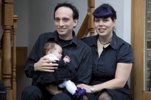 Goths: Louise Nickerson and Bob Rosenberg with their baby