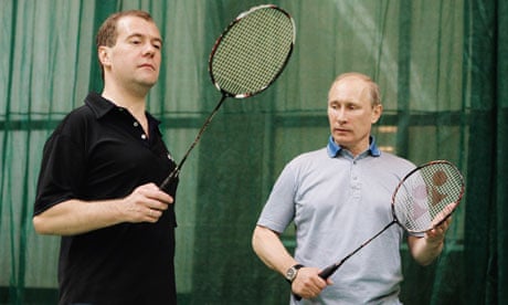 Badminton Court Road Fucking Videos - Putin and Medvedev battle it out â€¦ on the badminton court | Badminton | The  Guardian