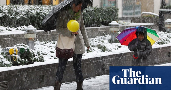 Snow hits US east coast – in pictures | US news | The Guardian