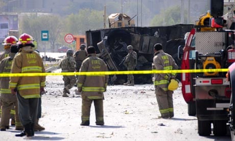 Taliban Suicide Attack on Bus Carrying ISAF Members, Kabul, Afghanistan - 29 Oct 2011