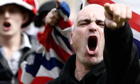 An English Defence League rally in Bradford
