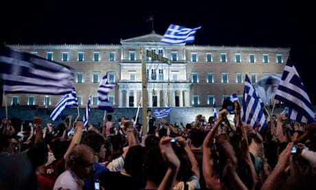Greek protests against austerity measures
