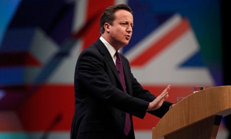 David Cameron delivers his keynote speech to the Conservative party conference