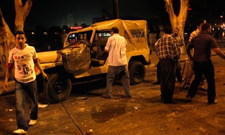 Christian demonstrators attack army truck