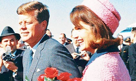 John Kennedy and Jackie Kennedy arrive in Dallas in 1963