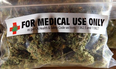 A one-ounce bag of medicinal marijuana