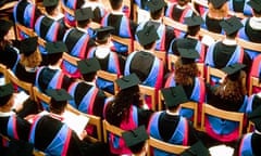 STUDENTS ATTENDING THEIR GRADUATION CEREMONY