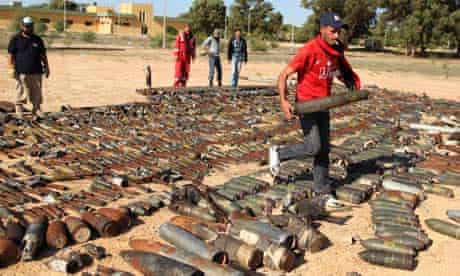 Gaddafi's unexploded weapons