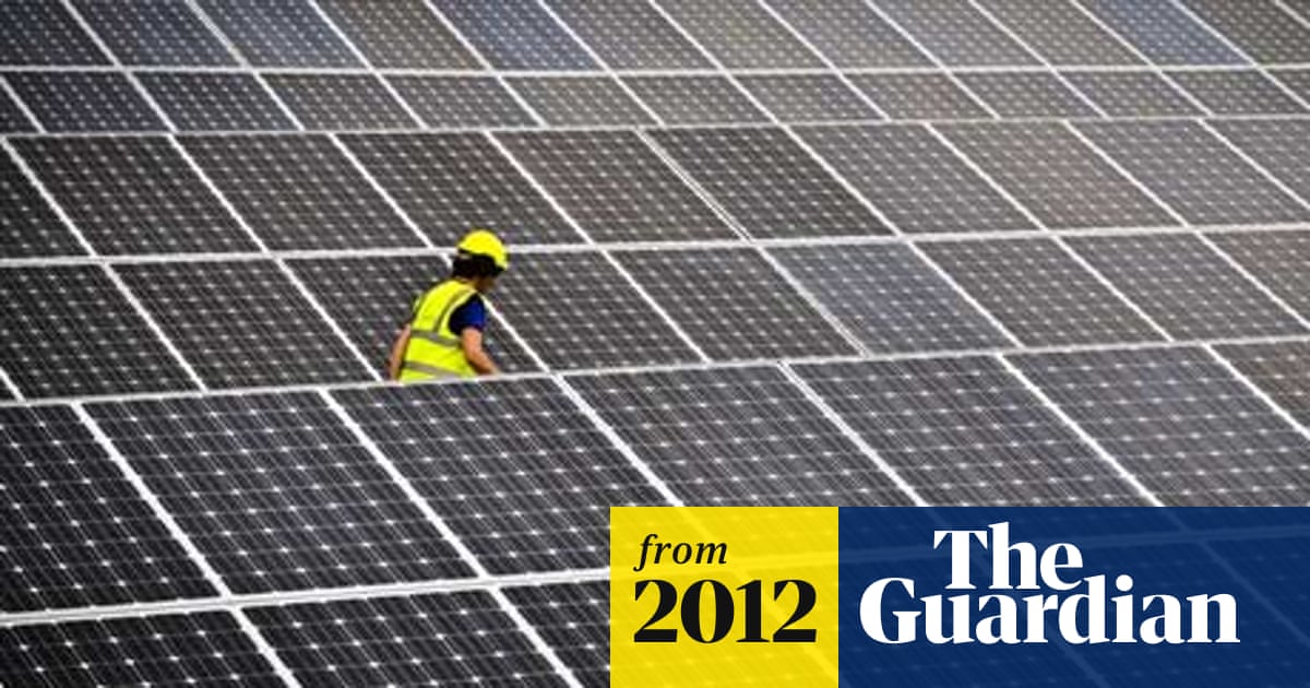 Us To Impose Tariff On Chinese Solar Panels In Victory For Domestic Makers Environment The Guardian