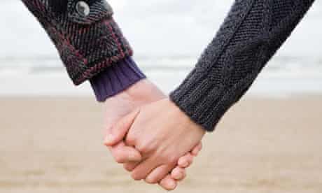 holding hands