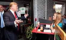 Donald Trump Visits Diner In Portsmouth, New Hampshire