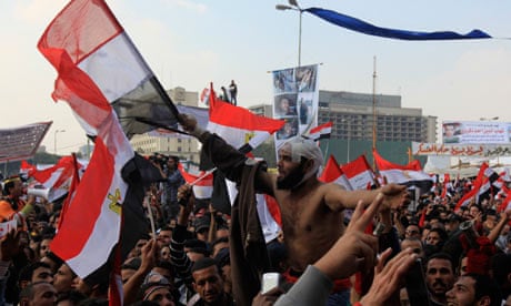 Protesters in Tahrir Square, Egypt