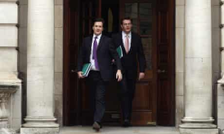 George Osborne and Treasury minister, Danny Alexander