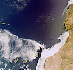 Satellite Eye on Earth: The subtropical Canary Islands off Africa's west coast