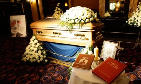 Sir Jimmy Savile's coffin on public display