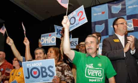 Ohio voters celebrate