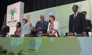 COP17 in Durban: South African President Jacob Zuma and UNFCCC Executive Secretary Figueres