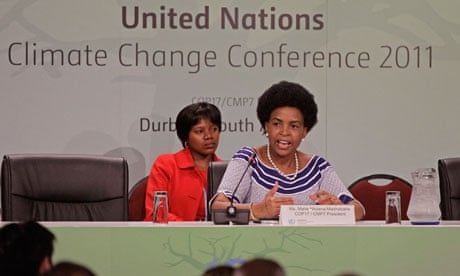 Durban climate change conference, Dec 2011.