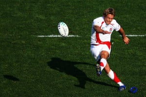 Jonny Wilkinson Retires: Wilkinson of England kicks a penalty during the Quarter Final of the RWC