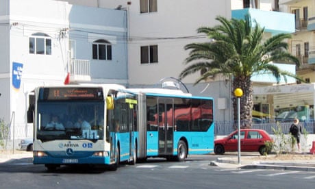 London Bendy Bus in Malta