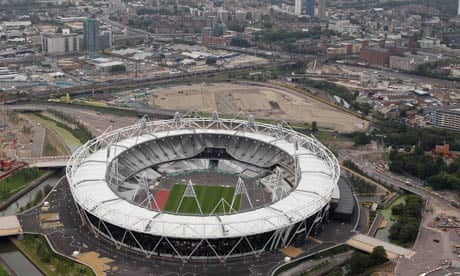Aerial view of the Olympic stadium
