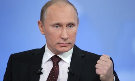 Vladimir Putin appears on Russian TV