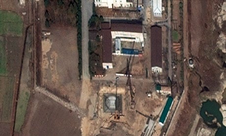 A satellite image of the Yongbyon nuclear complex in North Korea