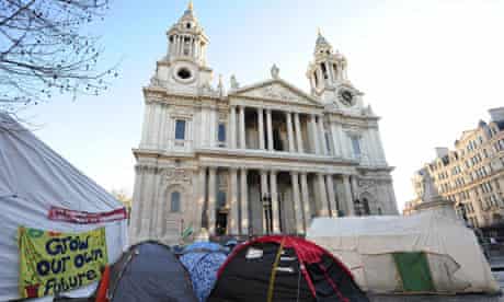 Occupy London camp at St Paul's cathedral