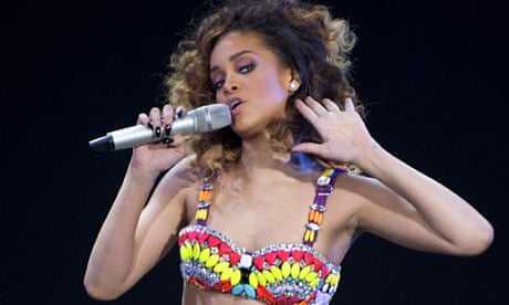 Rihanna in concert in Madrid