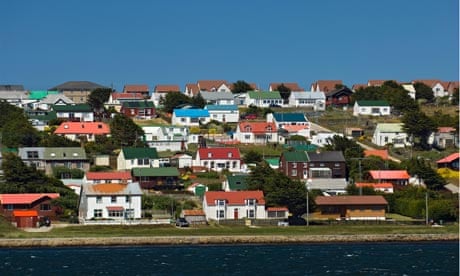 View of Stanley from the Harbour, Falkland Islands.. Image shot 02/2008. Exact date unknown.