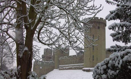 castle in snow