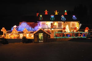 Does this amazing christmas lights display make this the most decorated Houses transformed by Christmas lights – in pictures | Life and style