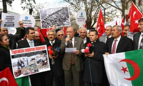 Protest against the French bill to make the denial of the Armenian genocide a crime