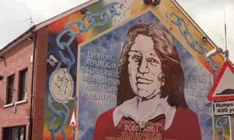 A mural of Bobby Sands