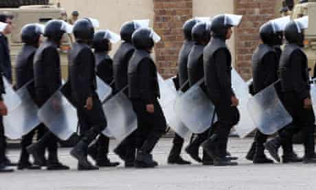 Egyptian riot police