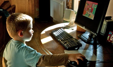 Young boy using a computer TalkTalk